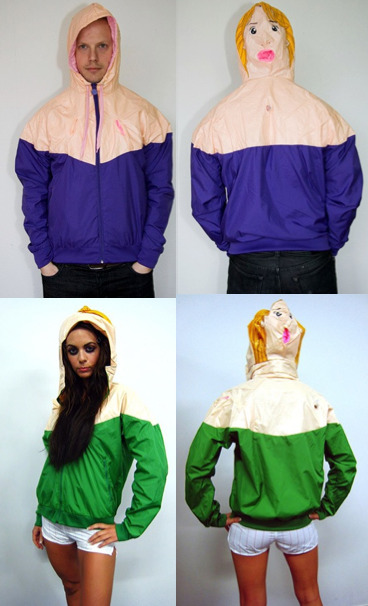 Hoodies made from blow-up dolls