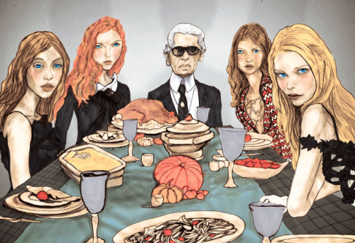 Karl Lagerfeld Thanksgiving Table